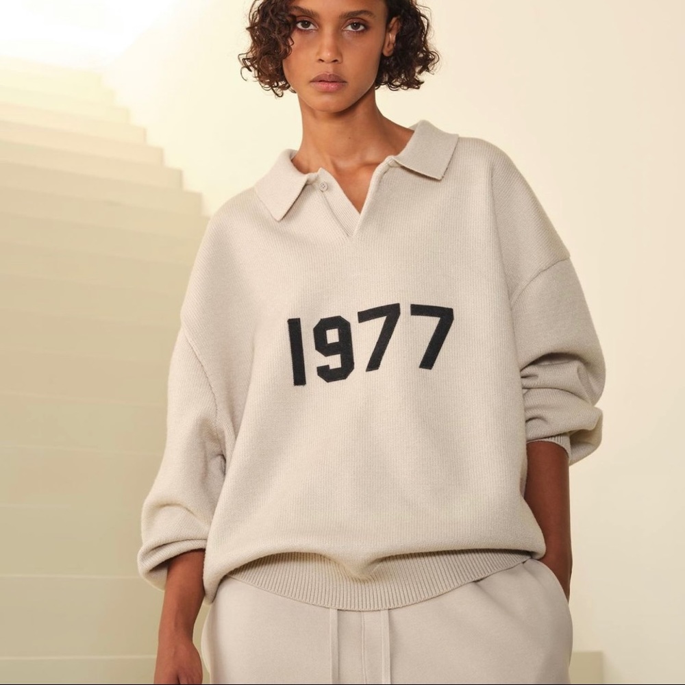 Fear of God Essentials LS Knit Polo